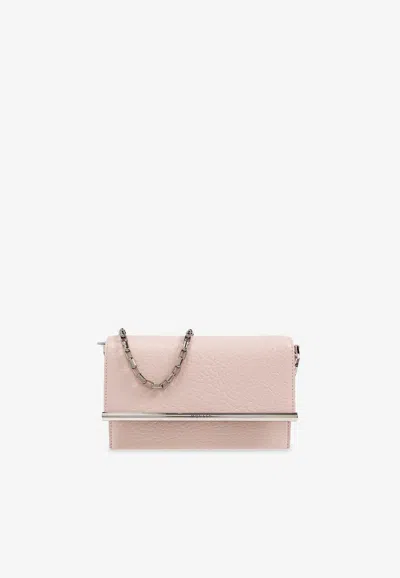 ALEXANDER MCQUEEN MINI T-BAR TEXTURED LEATHER CROSSBODY BAG