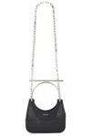 Alexander Mcqueen Mini T Bar Top Handle Bag In Black