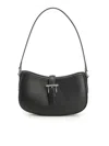 Alexander Mcqueen Mini T-buckle Shoulder Bag In Black