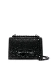 Alexander Mcqueen Mini The Biker Jewelled Crossbody Bag
