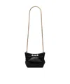 Alexander Mcqueen The Peak Cutout Leather Shoulder Bag In Black
