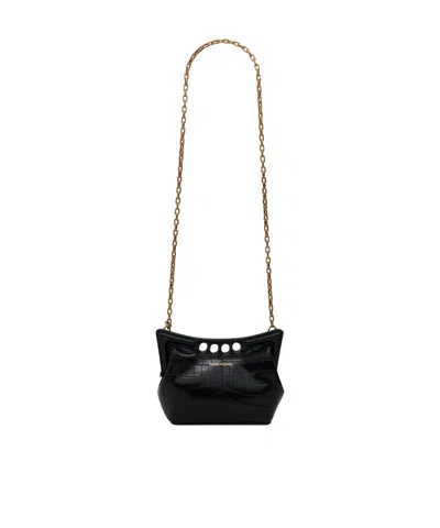 ALEXANDER MCQUEEN ALEXANDER MCQUEEN MINI THE PEAK EMBOSSED SHOULDER BAG