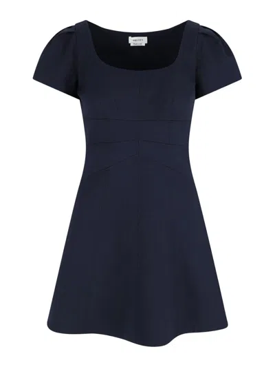 Alexander Mcqueen Mini Wool And Silk Dress