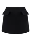 Alexander Mcqueen Mini Skirt With Structured Silhouette