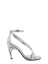Alexander Mcqueen Armadillo 95 Metallic-leather Sandals