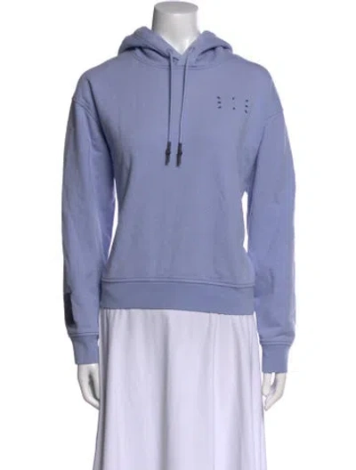 Pre-owned Alexander Mcqueen Mock Neck Long Sleeve Sweatshirt In Blue