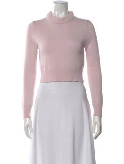 Pre-owned Alexander Mcqueen Mock Neck Sweater In Pink