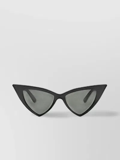 Alexander Mcqueen Modern Cat Eye Sunglasses With Thin Silver Temples