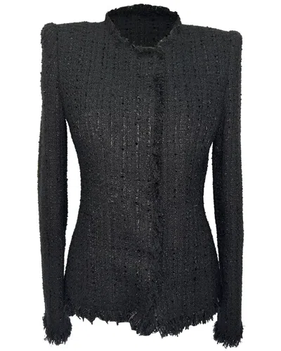 Pre-owned Alexander Mcqueen Mohair Tweed Evening Jacket, Size It 40 (authentic Pre-  Loved)