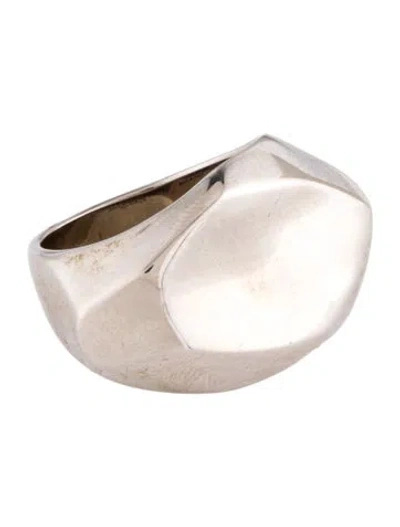 Pre-owned Alexander Mcqueen Molten Cocktail Ring In Multi