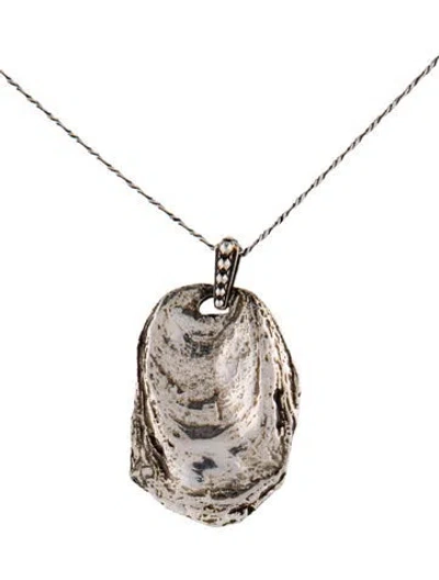 Pre-owned Alexander Mcqueen Molten Pendant Necklace, 16.75" In Multi