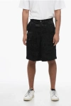 Alexander Mcqueen Monogram Patterned Jacquard Satin Shorts