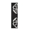Alexander Mcqueen Monogram Wool Scarf In Black