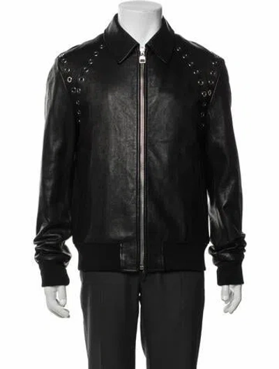 Pre-owned Alexander Mcqueen Moto Jacket In Black