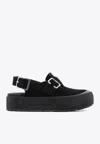 Alexander Mcqueen Mount Slick Sandals In Black