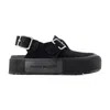 Alexander Mcqueen Mount Slick Sandals In Black
