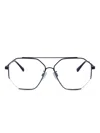 Alexander Mcqueen Mq0261o Geometric Glasses In Black