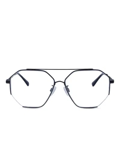 Alexander Mcqueen Mq0261o Geometric Glasses In Black
