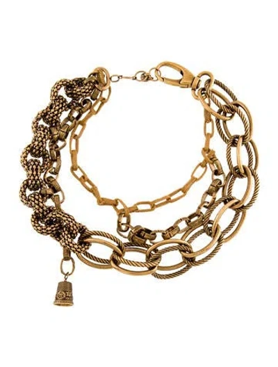 Pre-owned Alexander Mcqueen Multi Chain Necklace