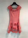 Alexander Mcqueen Multi-layer Ruffled Dress In Red