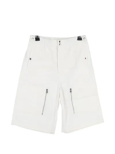 Pre-owned Alexander Mcqueen Multi-pocket Bermuda Shorts In White