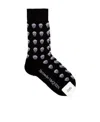 Alexander Mcqueen Multi Skull Socks In Black