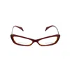 Alexander Mcqueen Multicolor Acetate Frames In Burgundy