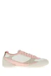 Alexander Mcqueen Leather Sneakers With Contrast Panels And Rubber Sole In White