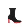 Alexander Mcqueen Multicolor Neoprene Boot In Black