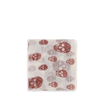 Alexander Mcqueen Multicolor Silk Scarf In Pattern