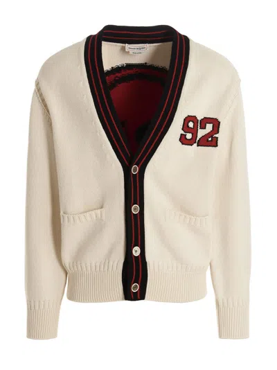 ALEXANDER MCQUEEN MULTICOLOR SKULL CARDIGAN