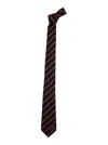 Alexander Mcqueen Multicolor Tie With Striped Motif In Wool Man In Multicolor