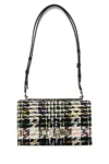 Alexander Mcqueen Woman Multicolor Tweed Skull Shoulder Bag