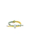 Alexander Mcqueen Skull Cord Bracelet In Multi