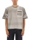 Alexander Mcqueen Cropped T-shirt In Gray