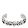 Alexander Mcqueen Multi-skull Cuff In Antique Silver In Silver