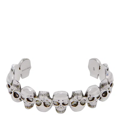ALEXANDER MCQUEEN MULTISKULL BANGLE BRACELET