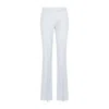 Alexander Mcqueen Blue Narrow Bootcut Pants For Women In Blue