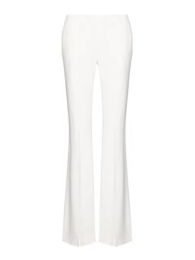 Alexander Mcqueen Narrow Bootcut Pants In White