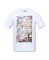 Alexander Mcqueen Nature-print Cotton T-shirt In White