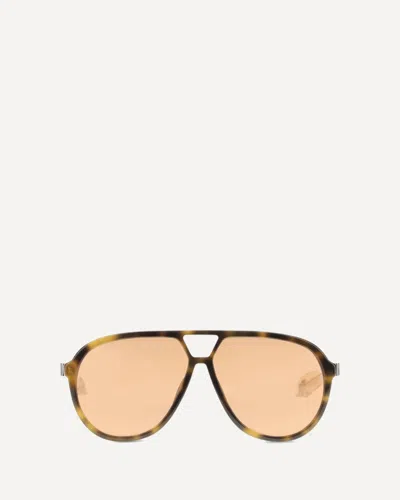 Alexander Mcqueen Navigator Sunglasses In Brown