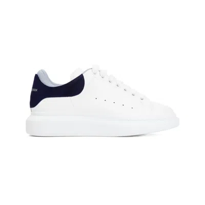 Alexander Mcqueen Navy And White Oversized Leather Sneakers
