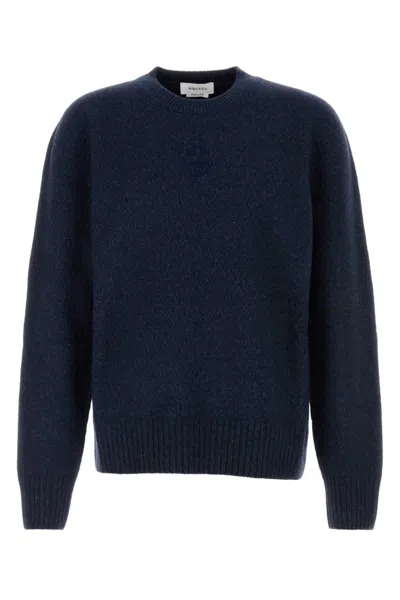 ALEXANDER MCQUEEN NAVY BLUE SKULL SWEATER