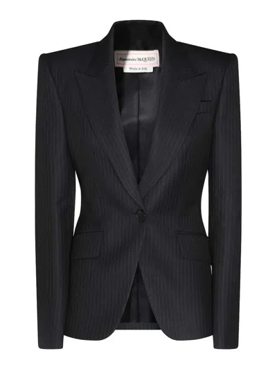 Alexander Mcqueen Jackets In Blue