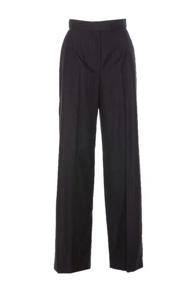 Alexander Mcqueen Navy Blue Wool Pants