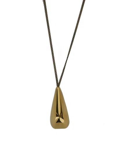 Alexander Mcqueen Necklace With Tear-drop Pendant In Brass Woman In Not Applicable
