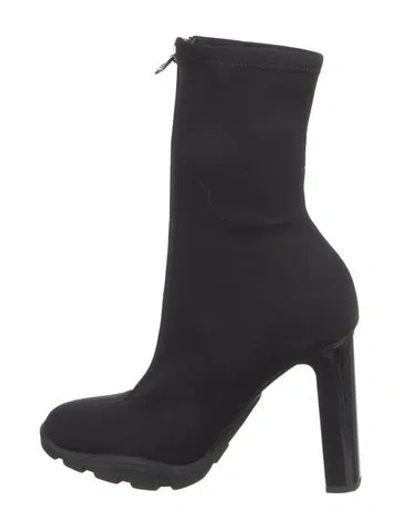 Pre-owned Alexander Mcqueen Neoprene Sock Boots In Black