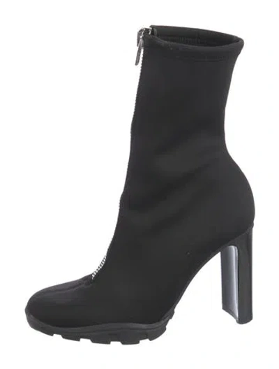 Pre-owned Alexander Mcqueen Neoprene Sock Boots In Black