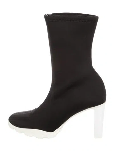 Pre-owned Alexander Mcqueen Neoprene Sock Boots In Black
