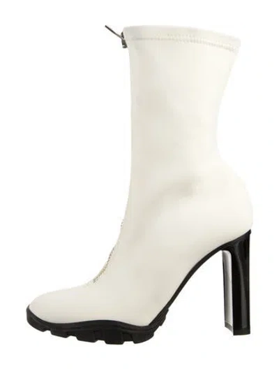 Pre-owned Alexander Mcqueen Neoprene Sock Boots In Neutral